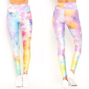 Goldsheep Workout Leggings - Neon Tie Dye - MEDIUM - New,  Never worn